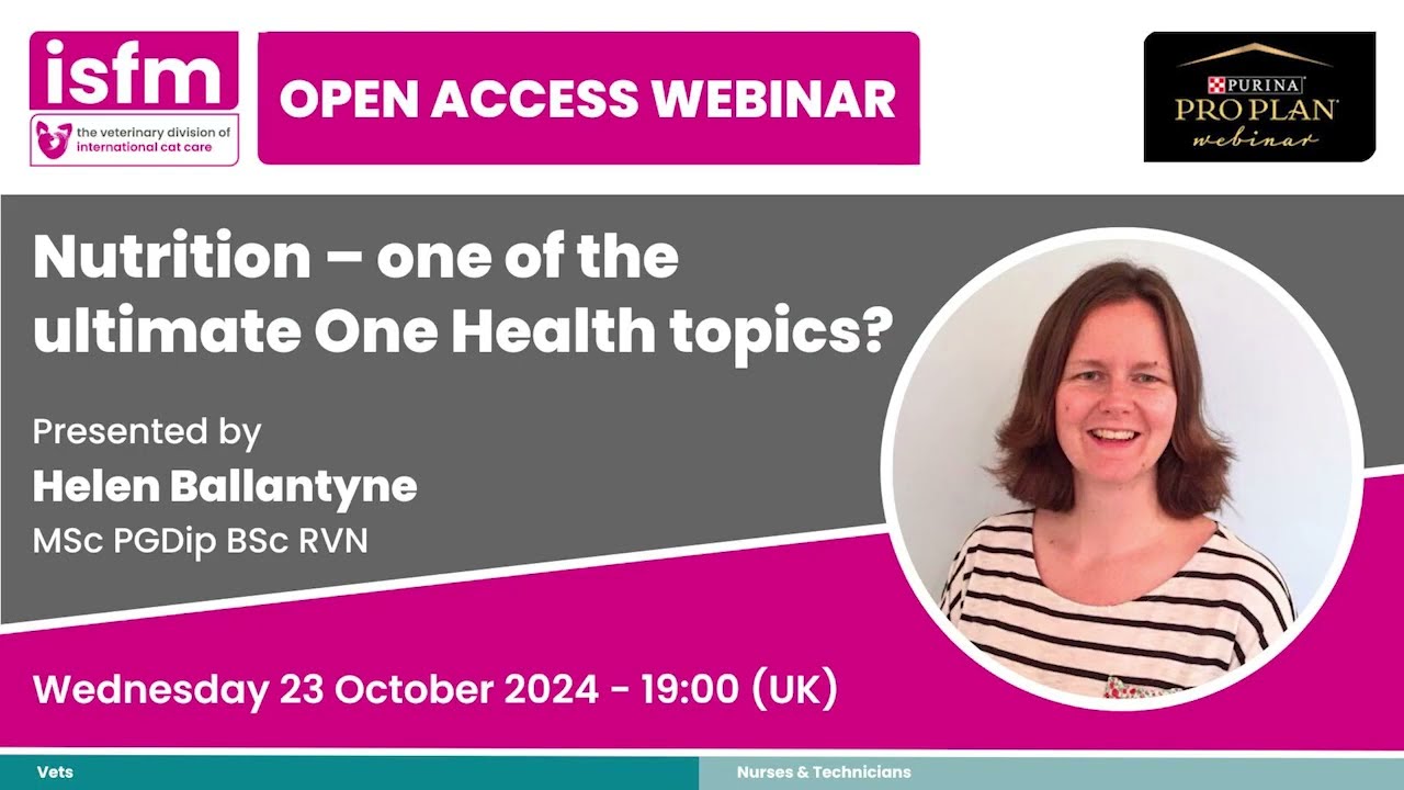 Webinaire “Nutrition, un des sujets one health ultime ? » | Octobre 2024