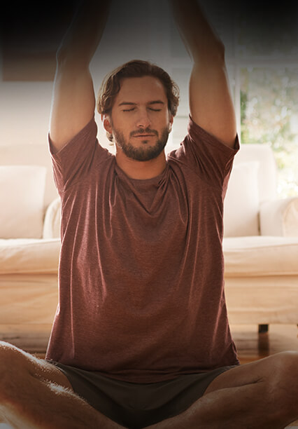 Homme en méditation