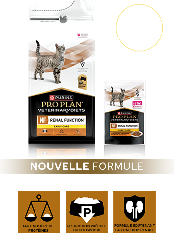 Emballages de PPVD NF Renal Function Early Care, avec des aliments secs et humides pour les stades IRIS 1 et 2