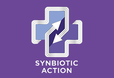 Action symbiotique d'un prébiotique et d'un probiotique pour aider à maintenir un microbiome intestinal en bonne santé