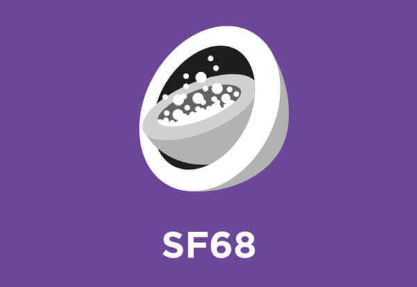 Contient un niveau garanti d'une souche de probiotique viable microencapsulée brevetée (SF68)