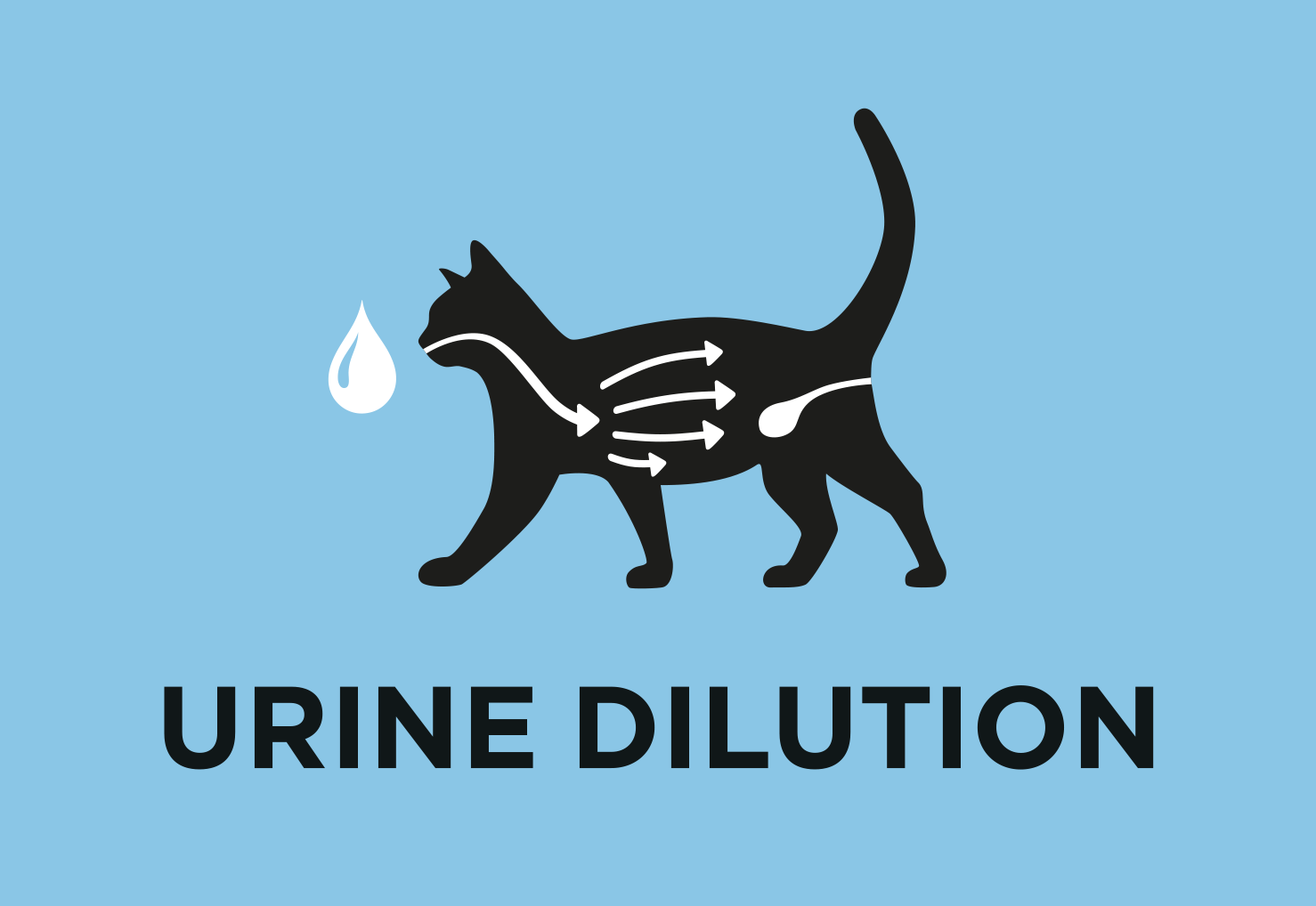 Aide à augmenter la dilution des urines