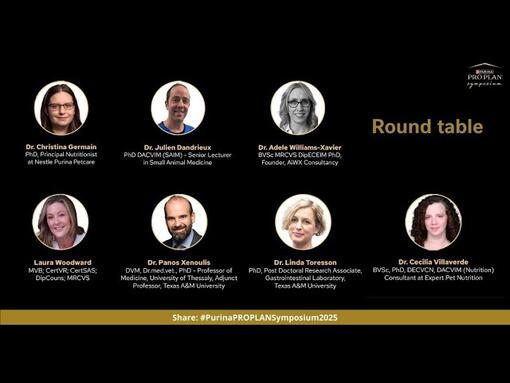 Symposium PRO PLAN® 2025 « Table ronde : Approche intégrative de la santé gastro-intestinale » | Avril 2025