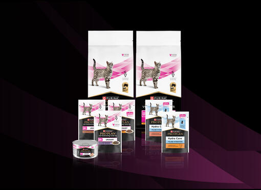 PRO PLAN® Veterinary Diets Feline UR Urinary™ et PRO PLAN® Hydra Care™